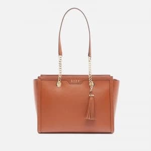 DKNY Womens Polly Sutton Tote Bag - Caramel