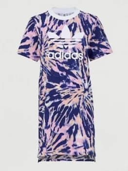 Adidas Originals Psychedelic Summer T-Shirt Dress - Multi