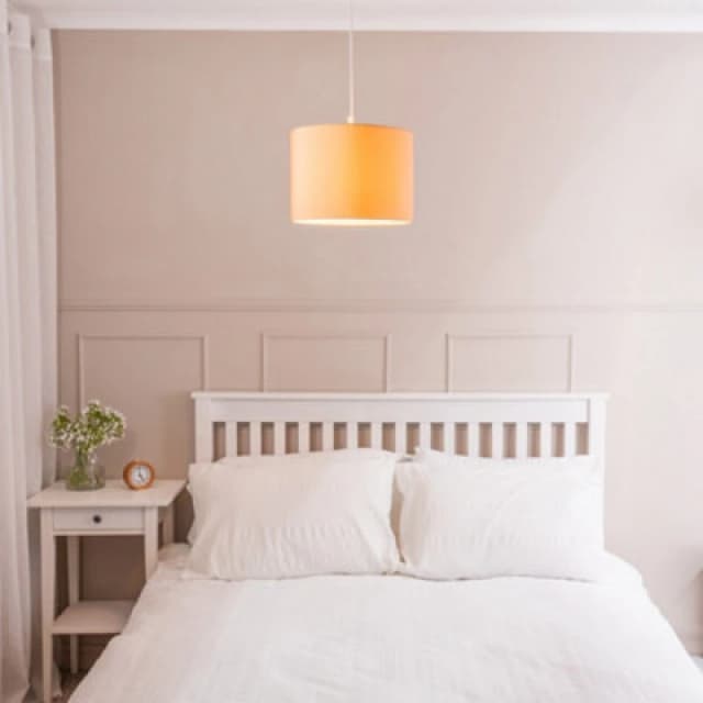 ValueLights Torbery Set of 3 Nesting Easy Fit Light Shades with 10W LED Warm White Bulbs Camel