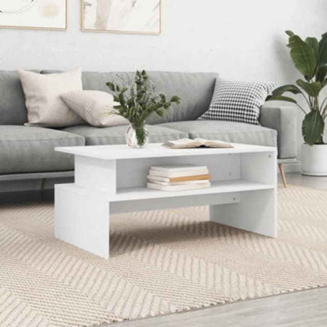 VIDAXL Coffee Table White 90x55x42.5cm Engineered Wood Vidaxl 8720845925345