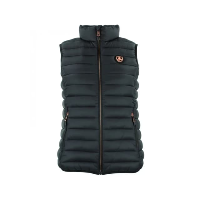 Womens Peak Mountain Fine Puffer Vest Noir Female S