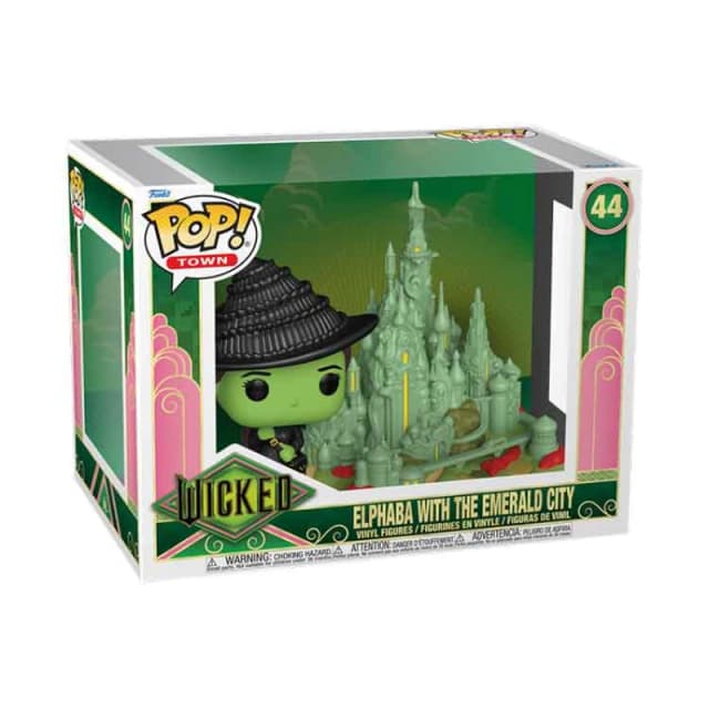 Funko POP Town: Wicked - Elphaba with The Emerald City - Collectable Vinyl Figure - Gift Idea - Official Merchandise - for Kids & Adults - Movies Fans