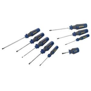 IRWIN Pro Comfort Screwdriver Set, 9 Piece SL/PZ