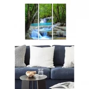 MDF9883684 Multicolor Decorative MDF Painting (3 Pieces)