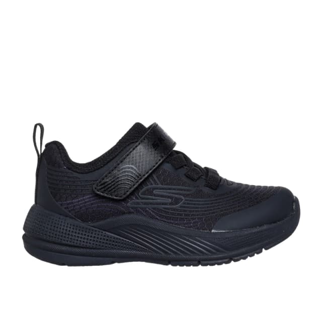 Skechers Kids Lightweight Gore and Strap Runners Triple Black male C5 (22)