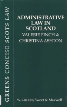 Administrative Law in Scotland Paperback