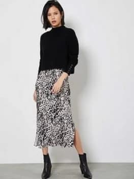 Mint Velvet Mint Velvet Ottoman Jumper Amber Animal Slip Dress