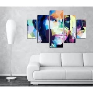 ST213 Multicolor Decorative MDF Painting (5 Pieces)