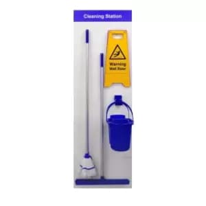 Shadow Board - Cleaning Station Style C (Blue)