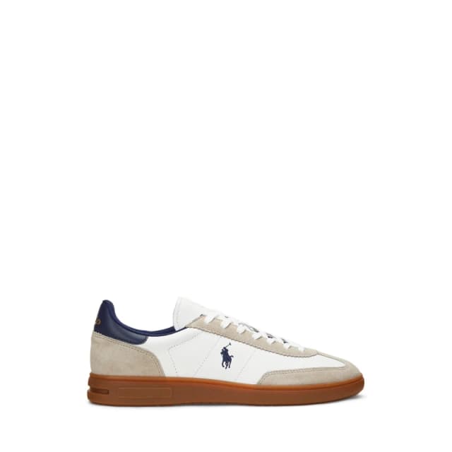 Polo Ralph Lauren Mens Bedford Low-Top Trainers Milkshake/Navy male 6 (40)