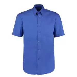 Kustom Kit Mens Short Sleeve Corporate Oxford Shirt (15inch) (Mid Blue)