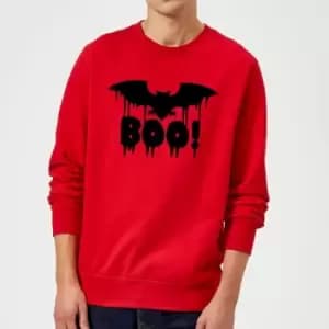 Boo Bat Sweatshirt - Red - S