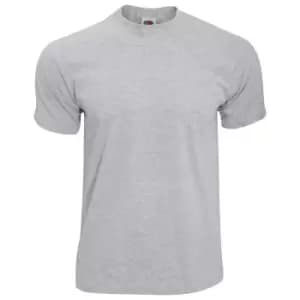 Fruit Of The Loom Mens Screen Stars Original Full Cut Short Sleeve T-Shirt (3XL) (Heather Grey)