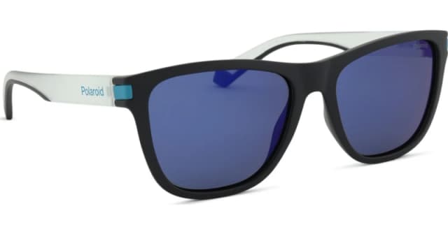 Polaroid Polaroid Men Square Matte Black Blue Blue Mirror Polarized PLD 2138/S Black One Size Male 716736799919