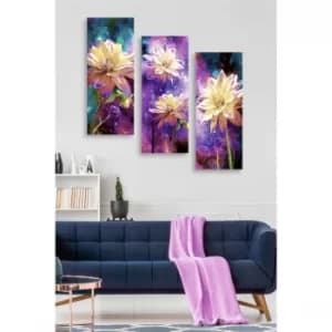 MDF0017 Multicolor Decorative MDF Painting (3 Pieces)