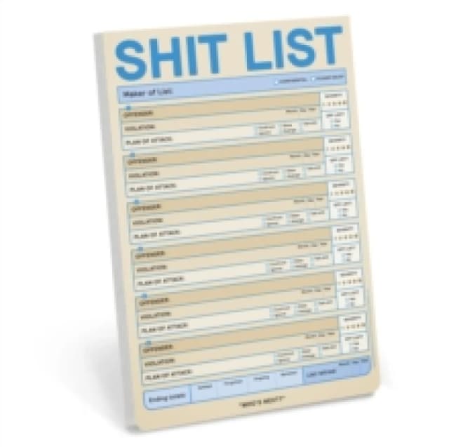 Knock Knock Shit List Pad (Pastel Version) Other printed item