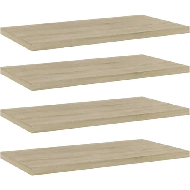 VIDAXL Vidaxl - Bookshelf Boards 4 pcs Sonoma Oak 40x20x1.5cm Engineered Wood 8720286243978