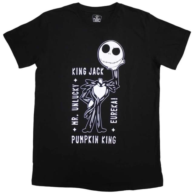 Disney The Nightmare Before Christmas Headless Jack T Shirt Black unisex