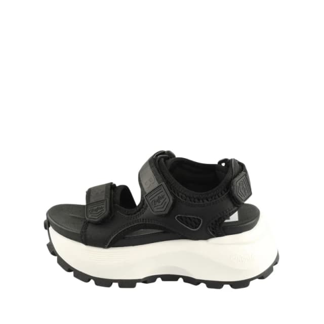 Buffalo Womens sandals Buffalo Manhatten Snd - Vegan Nappa/Mesh Noir Female 38
