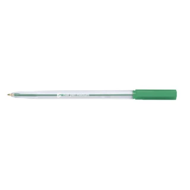 5 Star Office Ball Pen 0.7mm Line Green (20 Pack) 939915