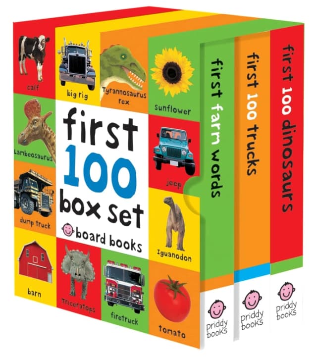 First 100 Box Set by Roger Priddy Farm, Dino, Trucks Roger Priddy Books
