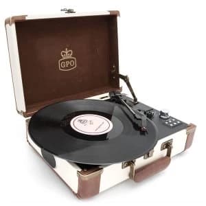 GPO Ambassador Attache 3-Speed Bluetooth Record Player