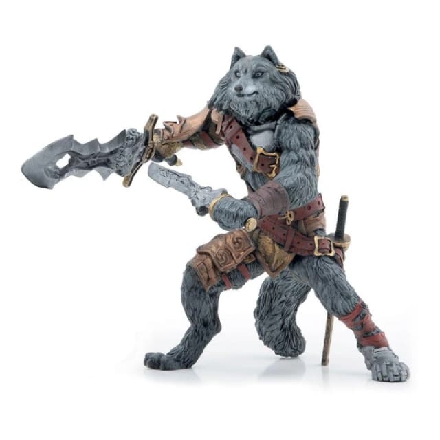 Papo Fantasy World Mutant Wolf Toy Figure, Three Years and Above, Grey (36029) Multi