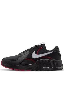 Nike Air Max Excee Junior Trainer - Black/Red, Black/Silver, Size 3