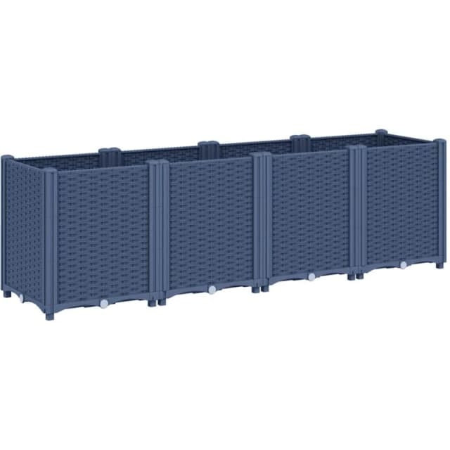 VIDAXL Garden Planter Blue Grey 160x40x53cm pp Vidaxl 8721012410633