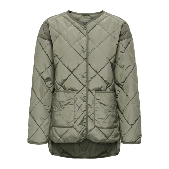 Only Womens down jacket Only Thea Quilted Vert Female S