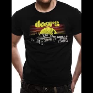 The Doors - Riders Car Mens Small T-Shirt - Black
