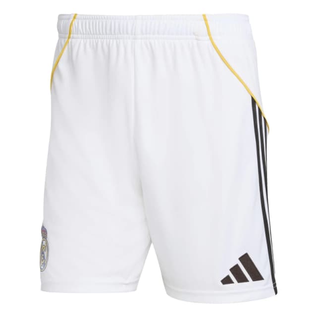 adidas Real Madrid Home Shorts 2025 2026 Adults Domestic Replica Shorts S White 37522201350
