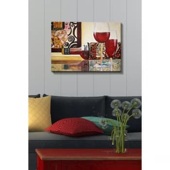 Kanvas Tablo (50 x 70) - 239 Multicolor Decorative Canvas Painting