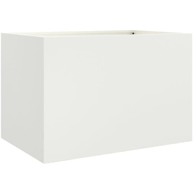 VIDAXL Planter White 62x40x39cm Steel Vidaxl 8721012364547