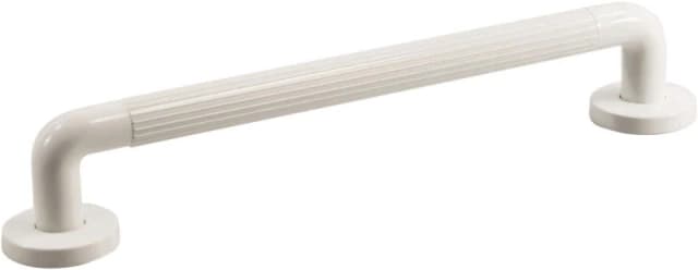 Aidapt President Ribbed UPVC Plastic Grab Bar 24" White