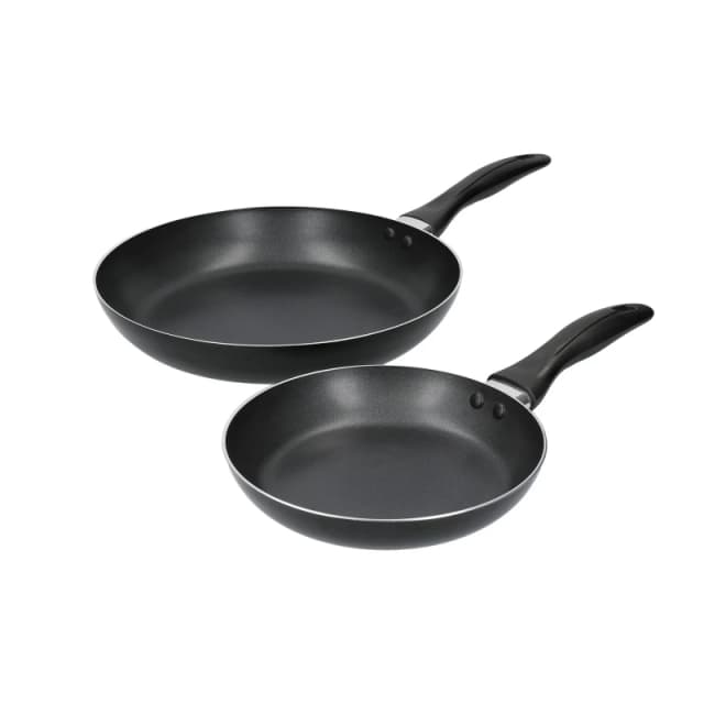 Kitchencraft Non-Stick Induction Frying Pan Set in Gift Box, Aluminium Black