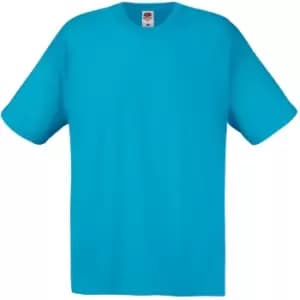 Mens Short Sleeve Casual T-Shirt (Small) (Cyan)