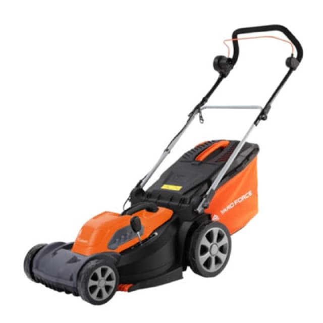 Yard Force 1800W Electric Lawnmower 44Cm With 50L Grass Box, 7-Height Adjustment & Rear Roller