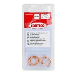 CORTECO Oil Drain Plug Gasket 407711S Oil Drain Plug Seal,Drain Plug Gasket BMW,OPEL,RENAULT,1 Schragheck (F20),Vivaro A Kastenwagen (X83)