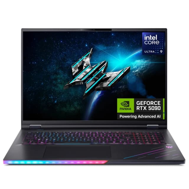 Acer Predator Helios 18 AI - 18'' 4K 120Hz / 240hz FHD - IPS Mini LED, Intel Ultra 9 275HX, RTX 5090, 1TB Gen5, 64GB RAM (2x32GB), WIfi7 - Gaming Lap