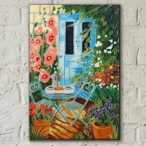 Tile 8x12 Sunny Breakfast By J.Yates Wall Art