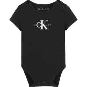 Calvin Klein Jeans Monogram Ss Body - Black
