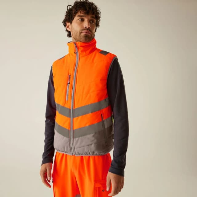 Regatta Hi-Vis 2-Tone Thermal Bodywarmer Orange male S