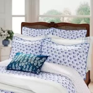 V&A Swanwick Single Duvet Cover, Indigo