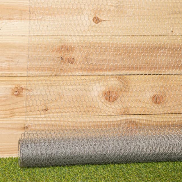 Samuel Alexander 5m Galvanised Metal Chicken Garden Wire Netting / Fencing Grey unisex