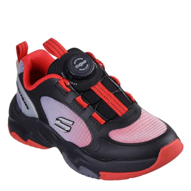 Skechers Retrotech Black/Red unisex C10 (27.5)
