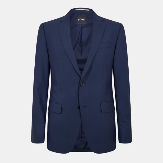 Boss Mens Formal Jacket Open Blue male L