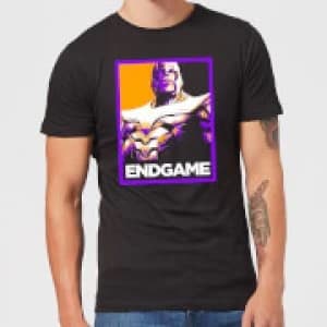 Avengers Endgame Thanos Poster Mens T-Shirt - Black