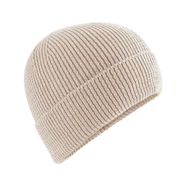 Beechfield Mens Streetlite Reflective Beanie in Light Beige Light Beige Male One Size