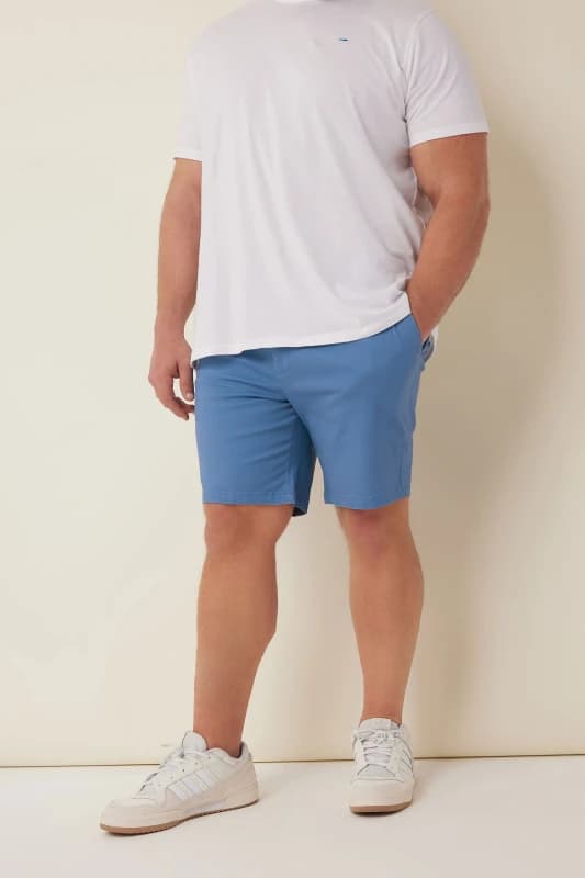 BadRhino BadRhino Men Mens Chino Shorts in Blue Size: 50R Blue 50R Male 5063110343059